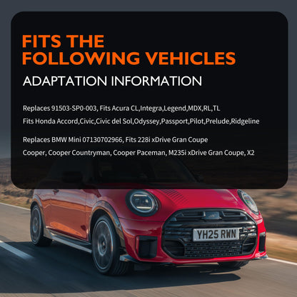 HiSport 20Pcs Front Rear Bumper Push-Type Retainer Clips Bumper Cover Fender Liner Fastener - Replaces 07130702966 91503-SP0-003 Compatible with BMW Honda Acura Mini Cooper Countryman Cooper Paceman