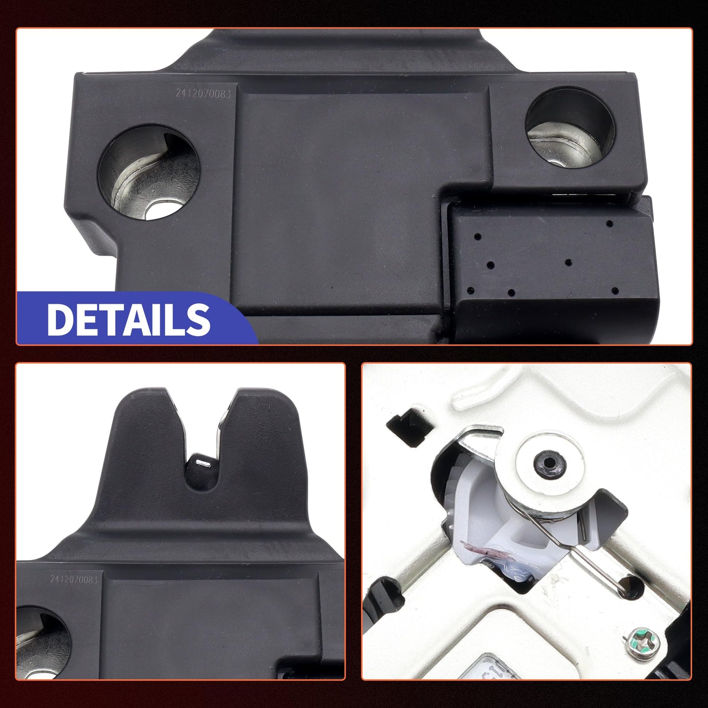 HiSport Rear Tailgate Power Trunk Lid Lock Actuator Motor Compatible with Lexus ES350 2007-2012 4-Door 3.5L V6 Replacement for 64600-33140 6460033140