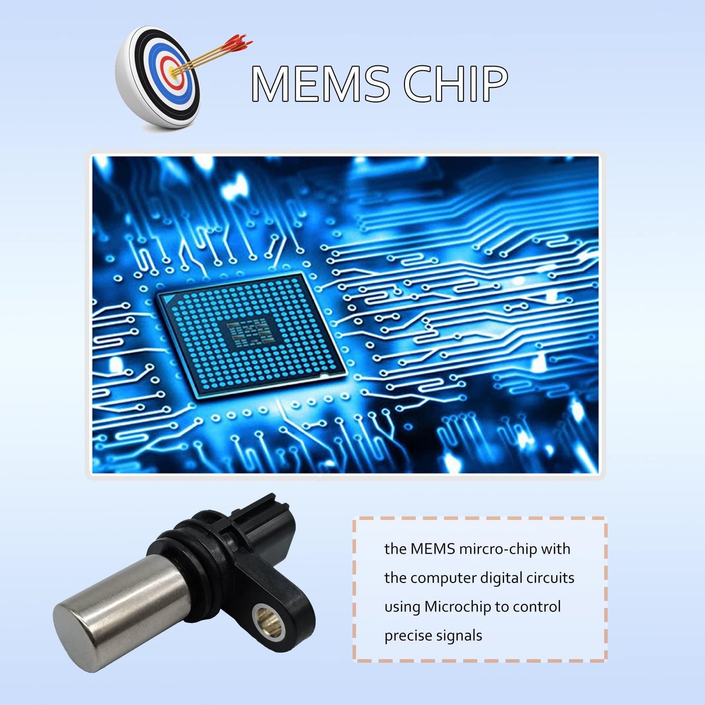 HiSport PC464 Chankshaft Camshaft Position Sensor Compatible with Nissan Altima 2001-2006, Frontier 2005-2018, NP300 2009-2019, NP300 Frontier 2019, NV350 Urvan, Sentra, Urvan, X-Trail, Suzuki Equator