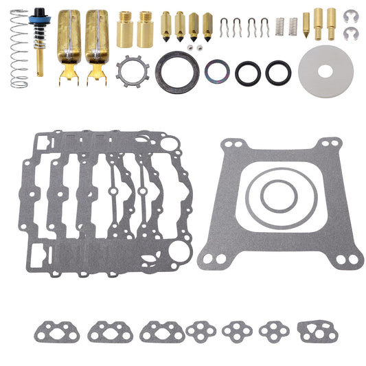HiSport Carburetor Rebuild Kit with Bowl Cover Gasket Compatible with Edelbrock 1406 1405 1407 1408 1409 1410 1411
