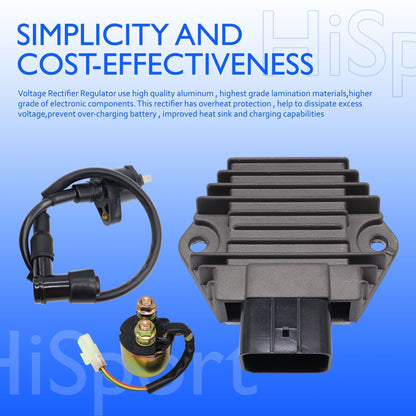 HiSport Voltage Regulator Rectifier - Compatible with Honda Rancher 350 TRX350TM 2000-2006 TRX350FM 2000-2006 TRX350FE 2000-2006
