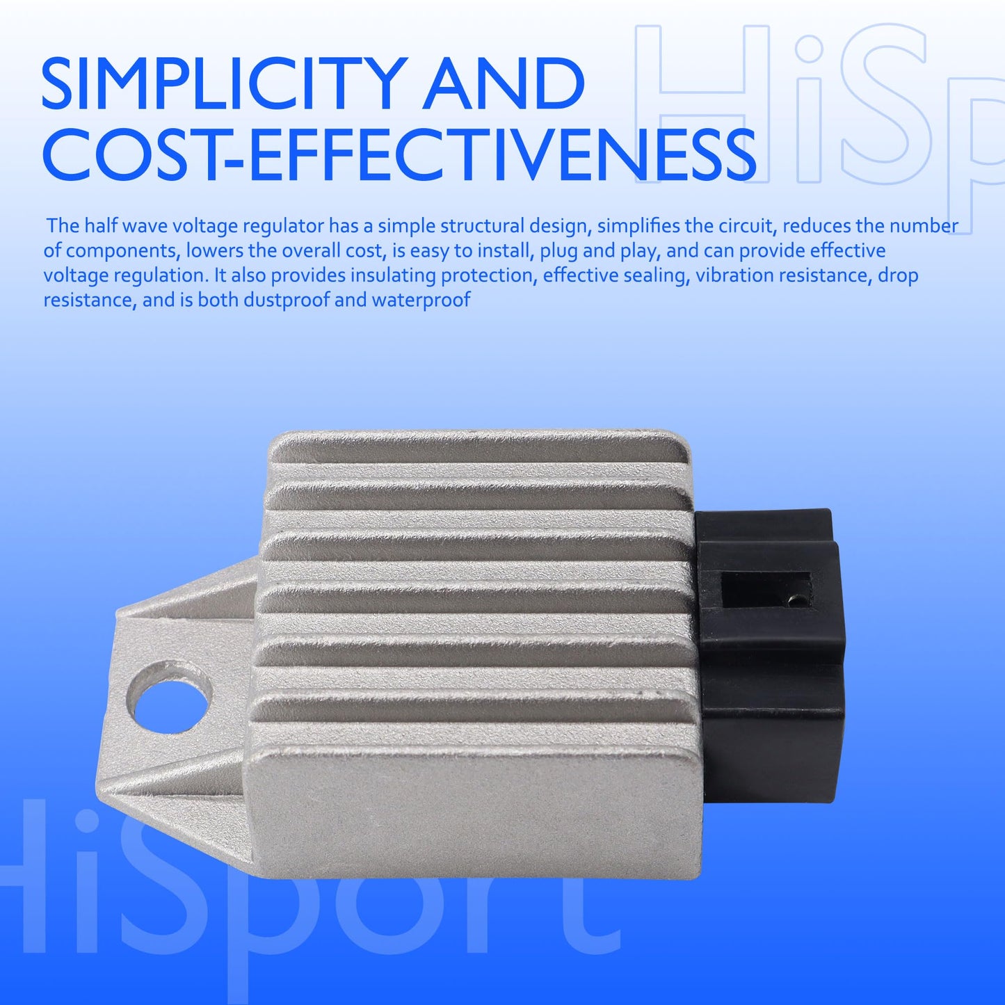 HiSport Voltage Regulator Rectifier - Compatible with Tao Tao AMT50-A1 CY50-A Roman 50 Verucci VC50TS-3M