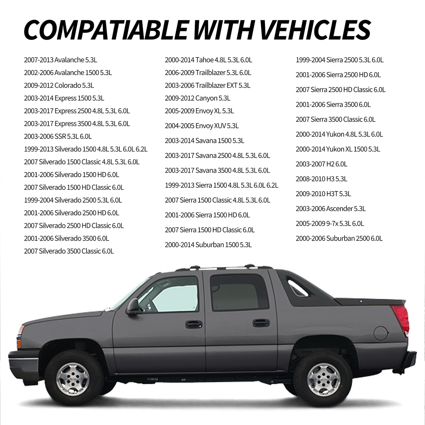 HiSport 89060413 Intake Manifold Gasket Kit - Compatible with Chevy Silverado Suburban Tahoe Yukon Savana GMC Sierra Cadillac Escalade | Direct Fit for 4.8L 5.3L 6.0L Engines - Part MS98016T