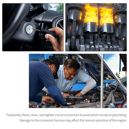 HiSport Ignition Coil Camshaft Crankshaft Position Sensor Connector Pigtail Harness Compatible with Ford Mustang F-150 F-250 F-350 4.6L 5.4L 6.8L,8PCS