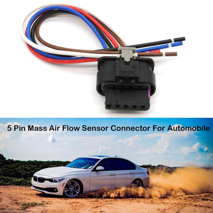 HiSport Mass Air Flow Sensor Connector Compatible with Audi A3 A4 A5 A6 A7 A8 MAF Compatible with Allroad Q3 Q5 Q7 R8 RS3 RS5 RS7 S3 S4 S5 S6 S7 S8 SQ5 SQ7 SQ8 Replaces 4F0973705