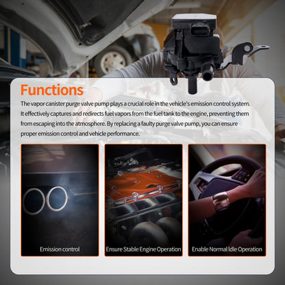 HiSport Vapor Canister Purge Valve Pump 12703879 - Compatible with Buick Encore GX Envision Cadillac CT4 CT5 XT4 XT5 Chevy Blazer Trailblazer Trax GMC Acadia 2019-2024 - Replaces 12712982 25204641