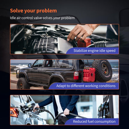 HiSport Idle Air Control Valve With Gasket - Compatible with Toyota 4runner 1997 T100 1996-1998 Tacoma 1996-2000 Replaces 2227075030