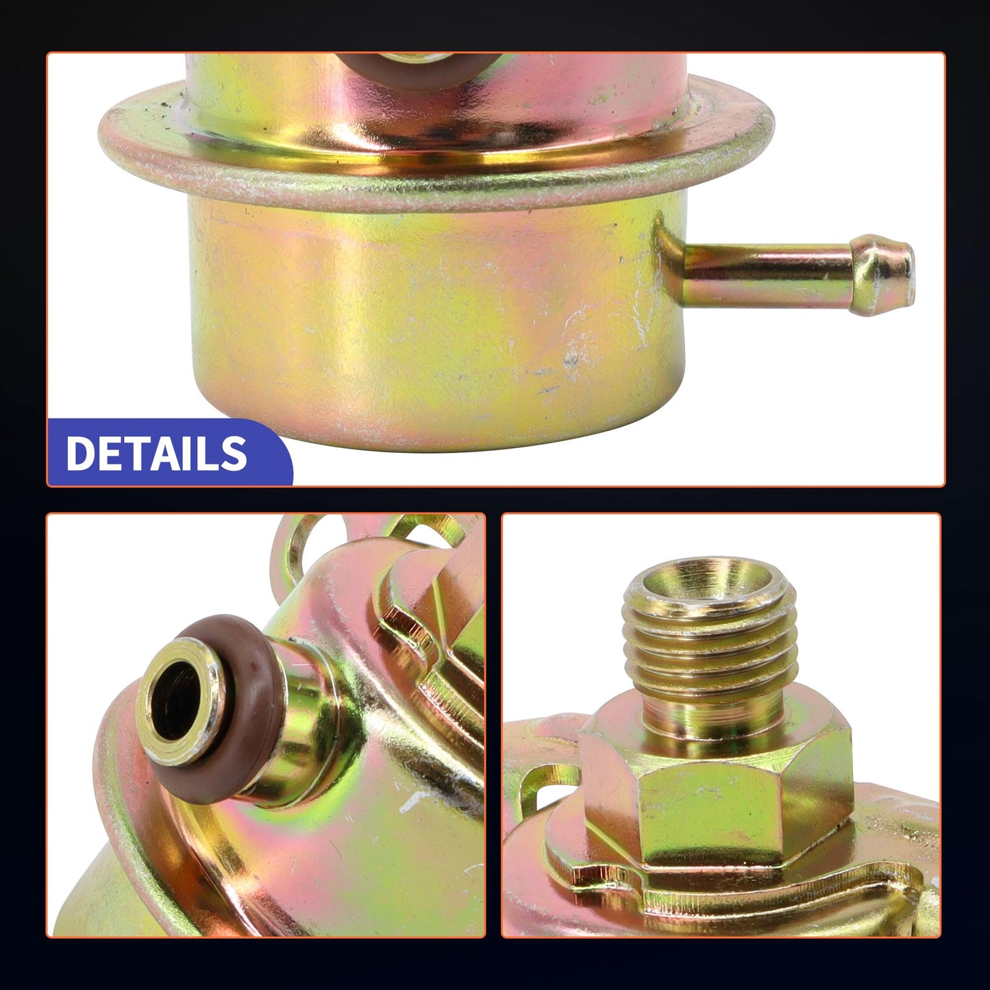 HiSport Fuel Pressure Regulator Auto Parts - Compatible with Ford Aerostar 1990-1997 Mazda B4000 1994-1998 Ranger 1989-1998 Explorer 1991-1998 Navajo 1991-1994 Replaces PR4083 143-217