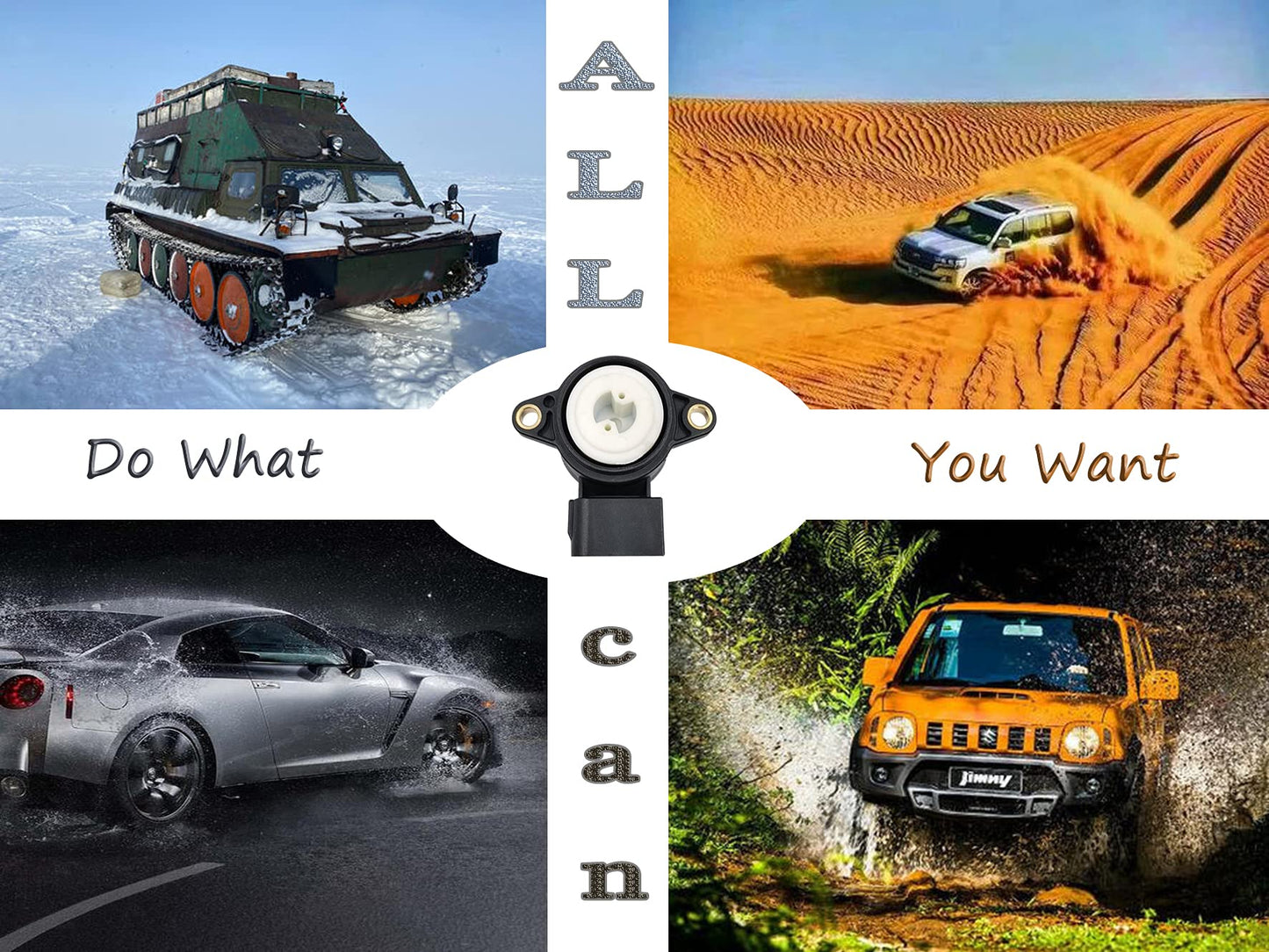 Throttle Position Sensor(TPS) 89452-33040 - Compatible with Toyota Camry RAV4 Solara Lexus Replace H224 TPS483 89452-06020 89452-33040 ES300 RX300 - HiSport