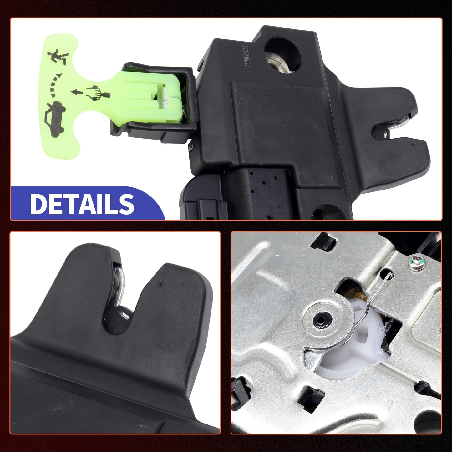 HiSport Trunk Latch Assembly -Rear Tailgate Trunk Latch Lock Actuator Compatible with Toyota Camry 2013-2018 Avalon 2012-2017 Replaces 6460006041 64600-06040