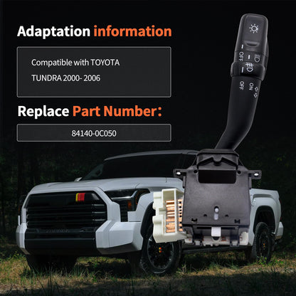 HiSport Headlight Light Turn Signal Fog Combination Multi-Function Switch Replacement for Toyota Tundra 2000 2001 2002 2003 2004 2005 2006, Replace 84140-0C050