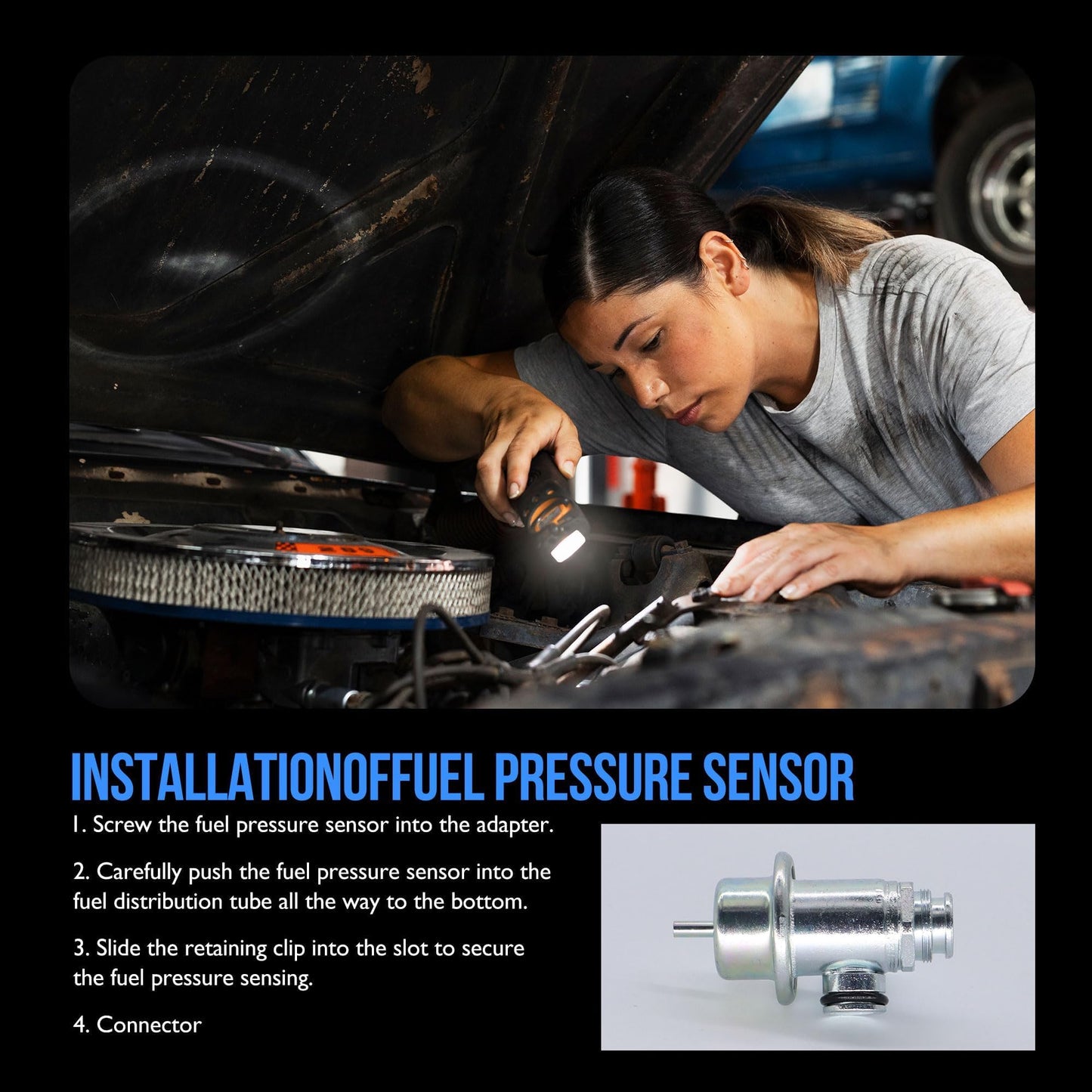 HiSport Fuel Injection Pressure Regulator Compatible with Chevrolet Cavalier 1999 2000 2001 2002,Malibu 1999;Oldsmobile Alero 1999 2000 2001;Pontiac Grand Am 1999 2000 2001,Sunfire 1999-2002#PR4105