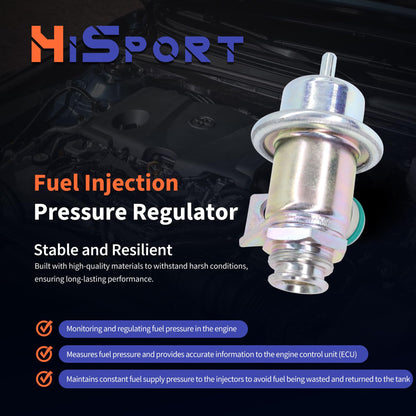 HiSport Fuel Pressure Regulator Compatible with Buick Chevrolet Oldsmobile Pontiac Replacement for 17113622 17120440 2173302 FP10300 FP10004 /PR143