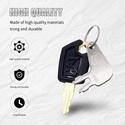 HiSport 5P8500 Heavy Equipment Master Keys Compatible with Cab Doors Side Panels Cat Padlocks Cat Dozers Backhoes Compactors Articulated Trucks Excavators Cat Equipment Battery