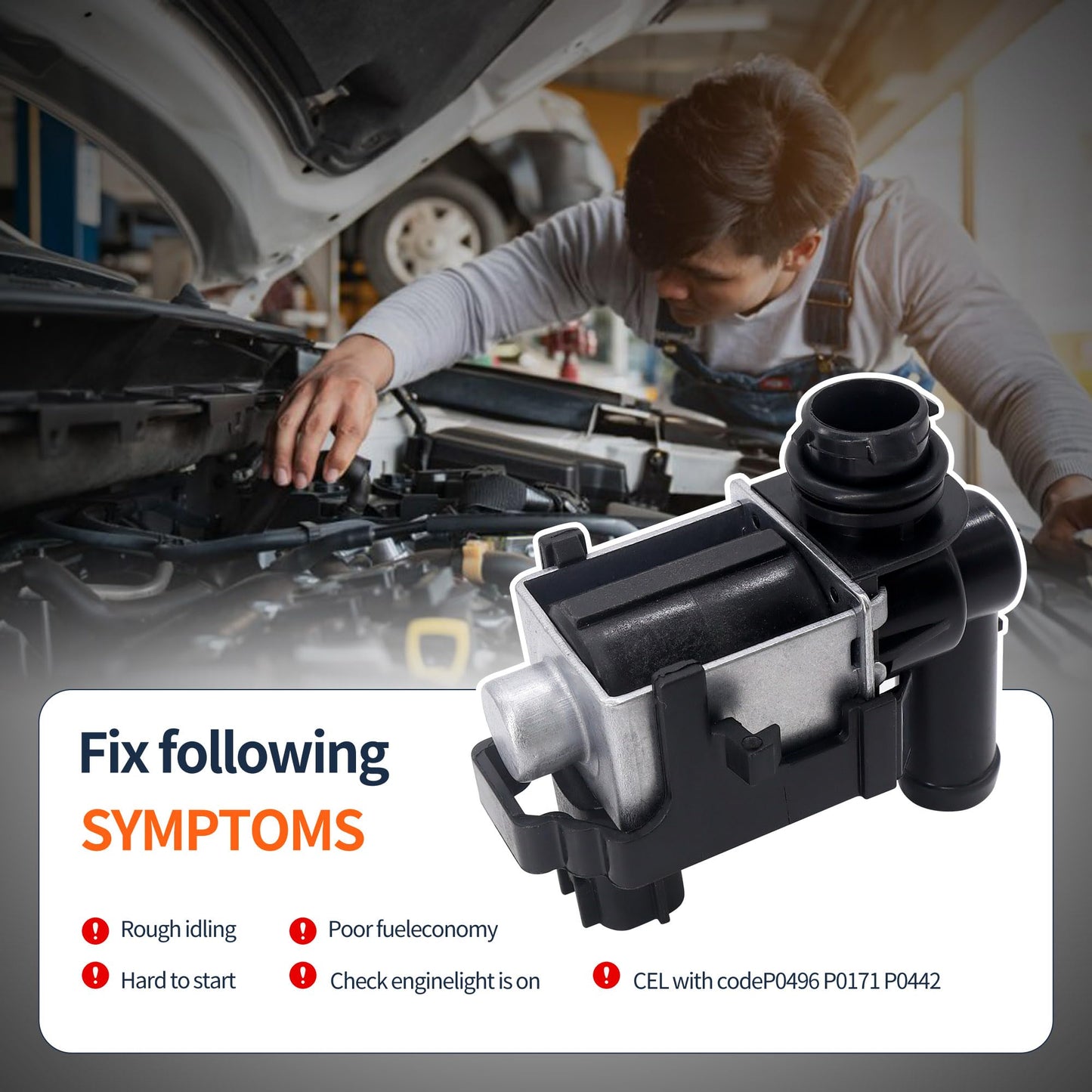 HiSport Vapor Canister Purge Valve Solenoid K5t45786 - Compatible with Infiniti Nissan 2003-2015 - EVAP Vaccum Purge Control Vent Valve 2003-2013 - Replaces 14935-Jf00a 14935-Jf00b