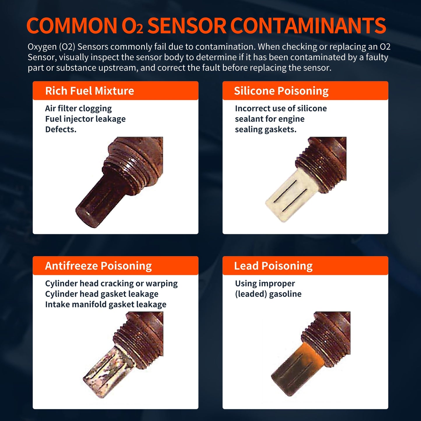 HiSport O2 Oxygen Sensor Upstream Downstream - Compatible with 2006 2007 Chevy Avalanche Silverado 1500 Suburban Tahoe Cadillac Escalade GMC Sierra Yukon Hummer H2 Replace 234-4337 234-4018