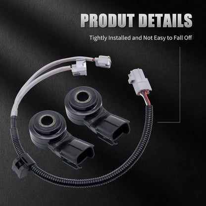 HiSport 89615-B6010 Knock Sensor and Harness Kit - Compatible with Toyota Corolla FJ Cruiser Highlander Matrix Sequoia Sienna Avalon Camry Land RAV4 Tacoma Venza Yaris 4Runner Tundra Solara