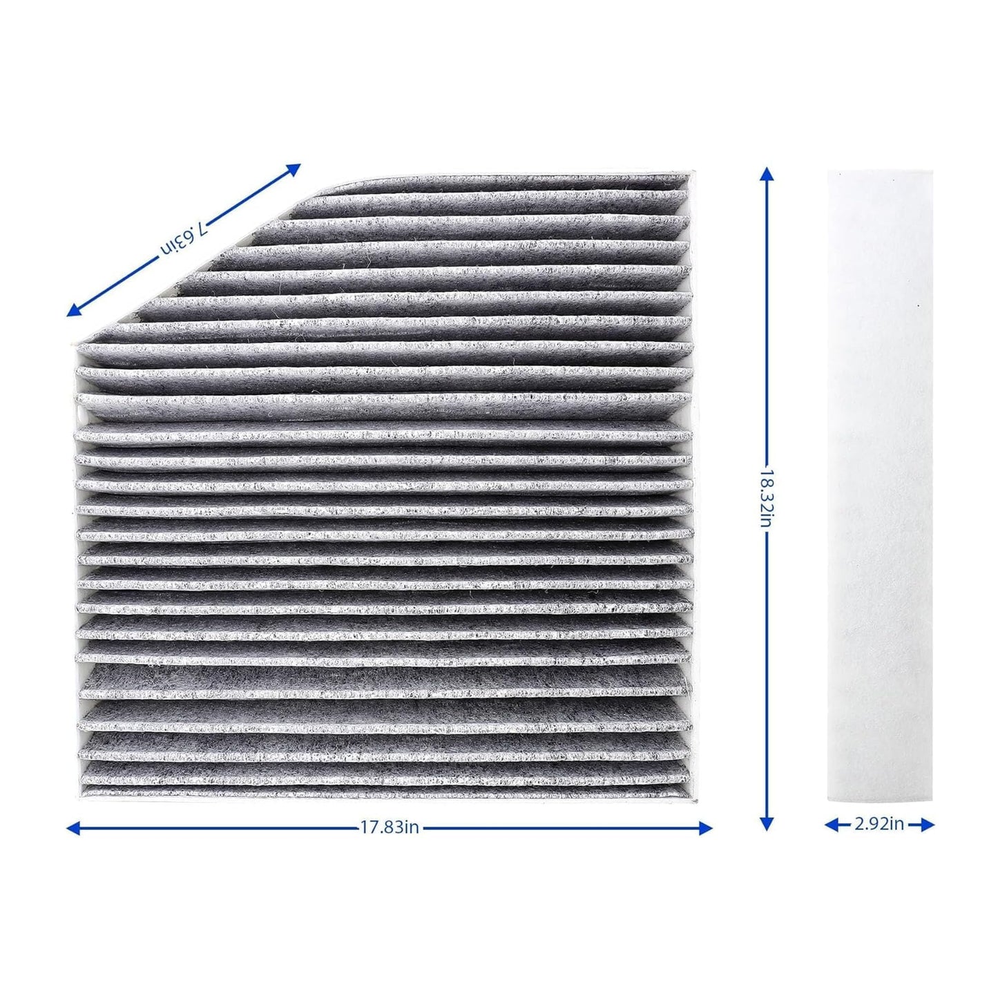 HiSport PC99241C Cabin Air Filter Compatible with Mercedes-Benz AMG GT AMG GT 43 AMG GT 53 AMG GT 63 C43 AMG C450 AMG C63 AMG CLS53 AMG E43 AMG E53 AMG E63 AMG G63 AMG GLC43 AMG GLC63 AMG GLE53 AMG