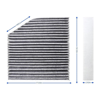 HiSport PC99241C Cabin Air Filter Compatible with Mercedes-Benz AMG GT AMG GT 43 AMG GT 53 AMG GT 63 C43 AMG C450 AMG C63 AMG CLS53 AMG E43 AMG E53 AMG E63 AMG G63 AMG GLC43 AMG GLC63 AMG GLE53 AMG