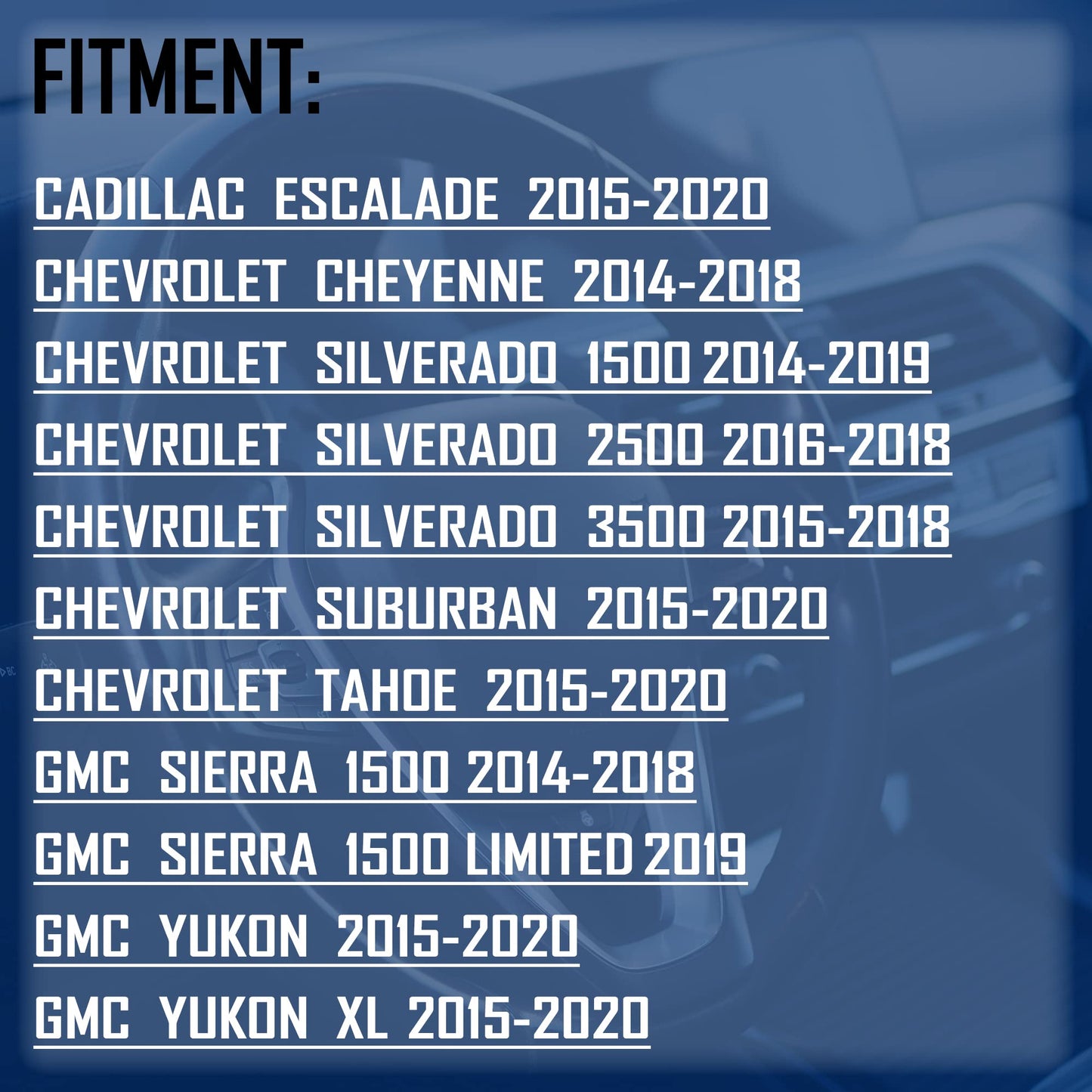 HiSport ABS Wheel Speed Sensor - Anti-Lock Braking System Front Left & Right Location, Compatible with Cadillac Escalade Cheyenne Chevy Silverado 1500 2500 3500 GMC Yukon Replaces ALS2631