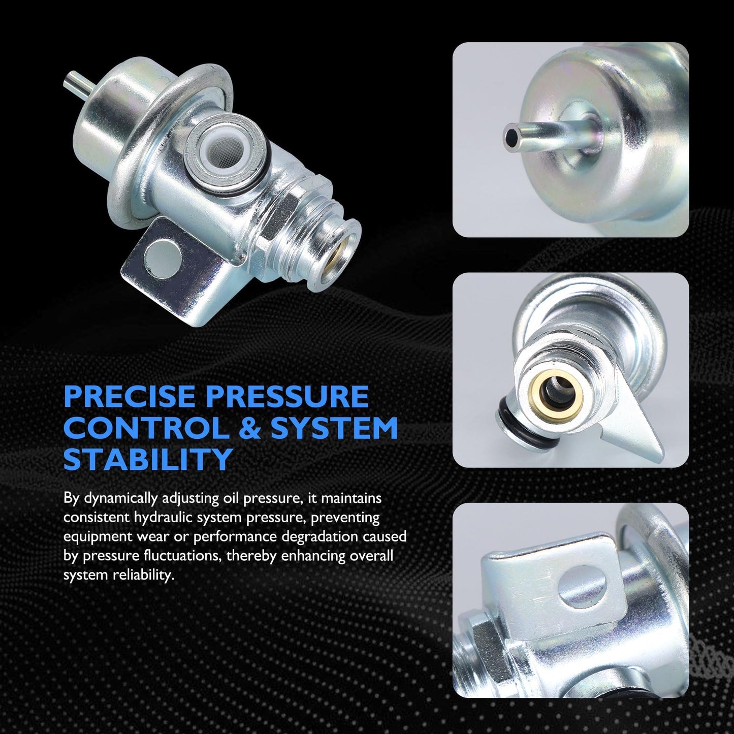 HiSport Fuel Injection Pressure Regulator Compatible with Chevrolet Cavalier 1999 2000 2001 2002,Malibu 1999;Oldsmobile Alero 1999 2000 2001;Pontiac Grand Am 1999 2000 2001,Sunfire 1999-2002#PR4105