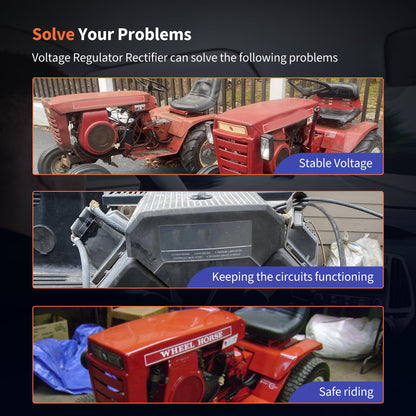 HiSport Voltage Regulator Rectifier - Compatible with Kohler AM106357 AM34738 John Deere 41-403-04 41-403-10-S Replaces 2540303 2575503 4140301 4140306
