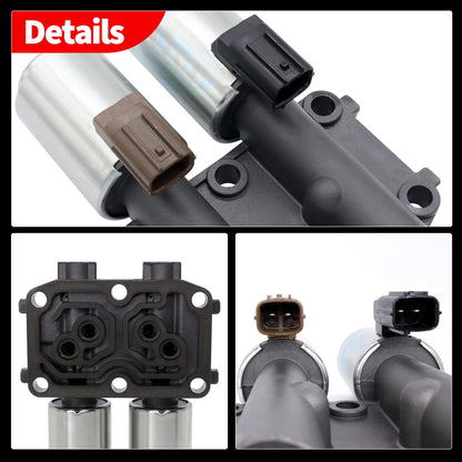 HiSport 28260-PRP-014 Transmission Dual Linear Solenoid Compatible with 2003-2007 Honda Accord CRV Acura L4 CR-V Acura RSX TSX Replacement for 98990B GEGT7610-262 90428C