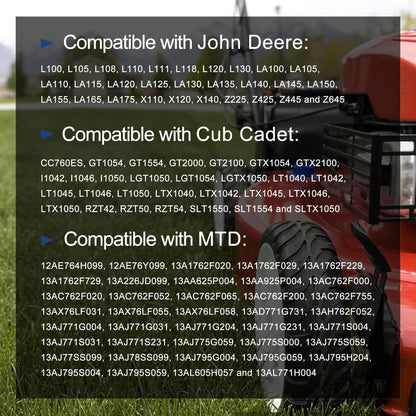 HiSport 12V Starter Solenoid Relay 862-1211-211-16 Compatible with John Deere AM138068 MTD 725-04439 Cub Cadet Lawn Tractor LA100 LA105 LA110 LA115 LA120 LA125 LA135 LA140 LA145 LA150