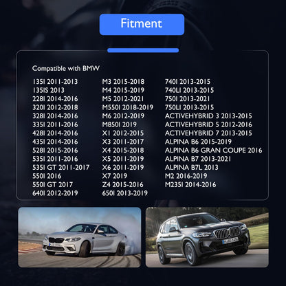 HiSport MAP Manifold Absolute Pressure Sensor - Compatible with BMW 135I 135IS 228I 320I 328I 335I 428I 435I Replaces 13628644432 13627599042 5WK96857Z