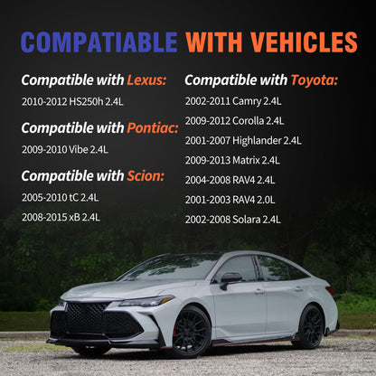 HiSport Valve Cover Gasket Seal - Compatible with Lexus HS250h Pontiac Vibe Scion tC xB Toyota Camry Corolla Highlander Matrix RAV4 Solara 2.0L 2.4L 2001-2015 - Replace VS50530R