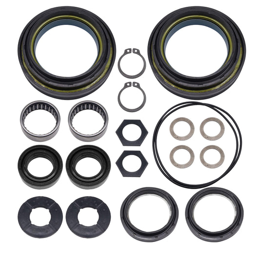 HiSport 50381 Outer Axle Knuckle Tube Dust Seal & Inner Tube Seal & Snap Ring & Needle Bearing & Thrust Washer Seals Kit Compatible with Ford 1998 1999 2000 2001 2002 2003 2004 Replace 50491 2019816