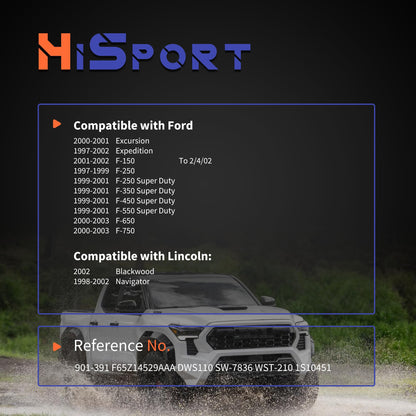 HiSport F65Z14529AAA Power Window Switch - Compatible with Ford Expedition F-150 F-250 F-350 F-450 F-550 Super Duty Lincoln Navigator Blackwood 1997-2001 Not Front Left Side