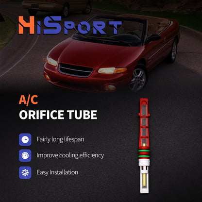 HiSport A/C Orifice Tube - Compatible with Ford Lincoln Mercury Replaces EX3000C EC52614G9 4883839AA 9774724000