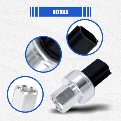 HiSport SW-10101C A/C Air Conditioner Pressure Sensor Switch Compatible with Lincoln MKT MKX MKC Aviator Continental Mark LT, Ford Edge Escape Mustang F-650 Fiesta Bronco Explorer Fusion Maverick