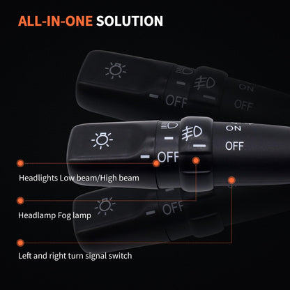 HiSport Headlight Light Turn Signal Fog Combination Multi-Function Switch Replacement for Toyota Tundra 2000 2001 2002 2003 2004 2005 2006, Replace 84140-0C050