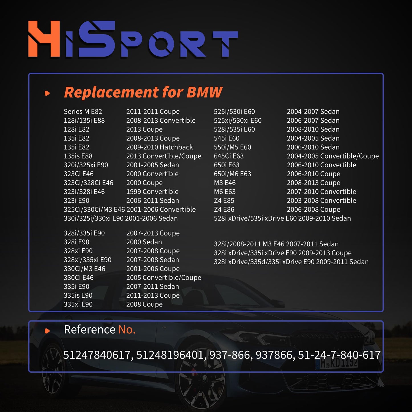 HiSport Rear Tailgate Trunk Latch Lock Actuator Compatible with BMW 128i 135i 135is 320i 323Ci 323i 325Ci 330i 325i 325xi 328i 330Ci 330i 330xi 335i xDrive 335is M3 M5 M6 Z4 for 937-866