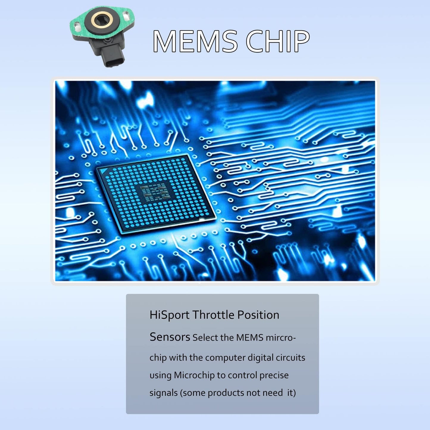 HiSport 977-023 TPS Throttle Position Sensor Compatible with Honda Element Accord 2003 2004 2005 2006 Replacement for OEM T42004, 16400PZDA01, 16400PZDA02, 16400PZDA03, 16400PZDA11, 16400