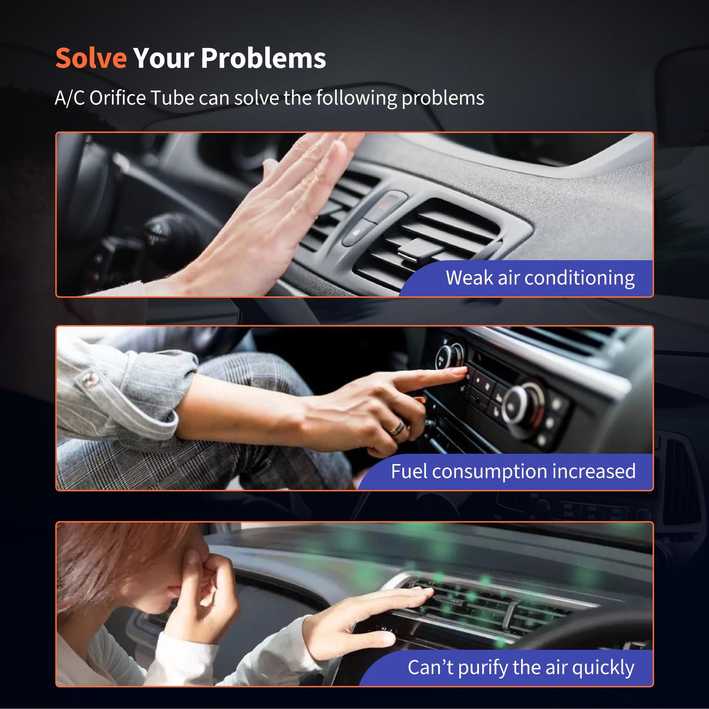 HiSport A/C Orifice Tube - Compatible with Ford Lincoln Mazda Replaces EX1000C YG-346 ZZM061179B 155755 F2DZ19D990A