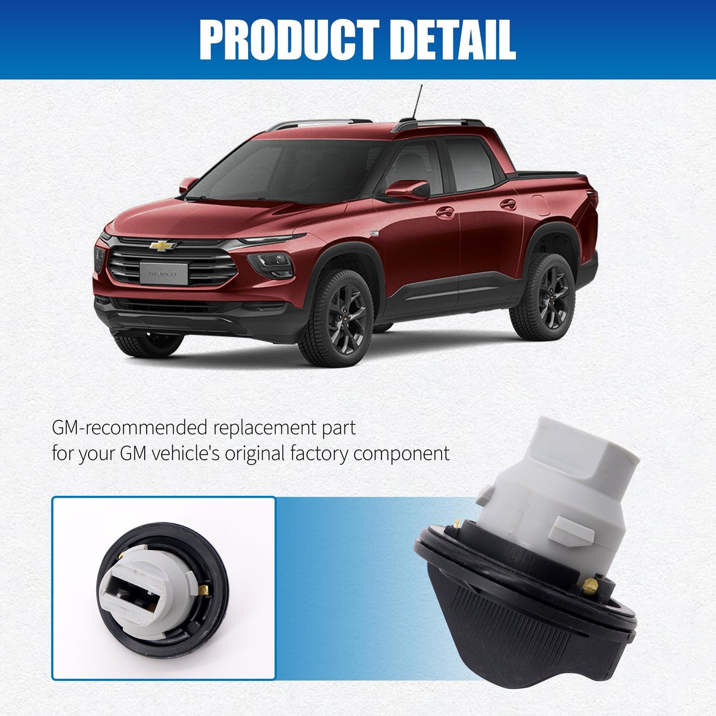 HiSport 84987048 Front Side Turn Signal Light Lamp Socket Compatible with Cadillac XTS 2013 2014 2015-2017, Chevrolet Chevy Blazer 2019-2022, Suburban 2015-2020, Tahoe 2015 2016 2017 2018 2019 2020