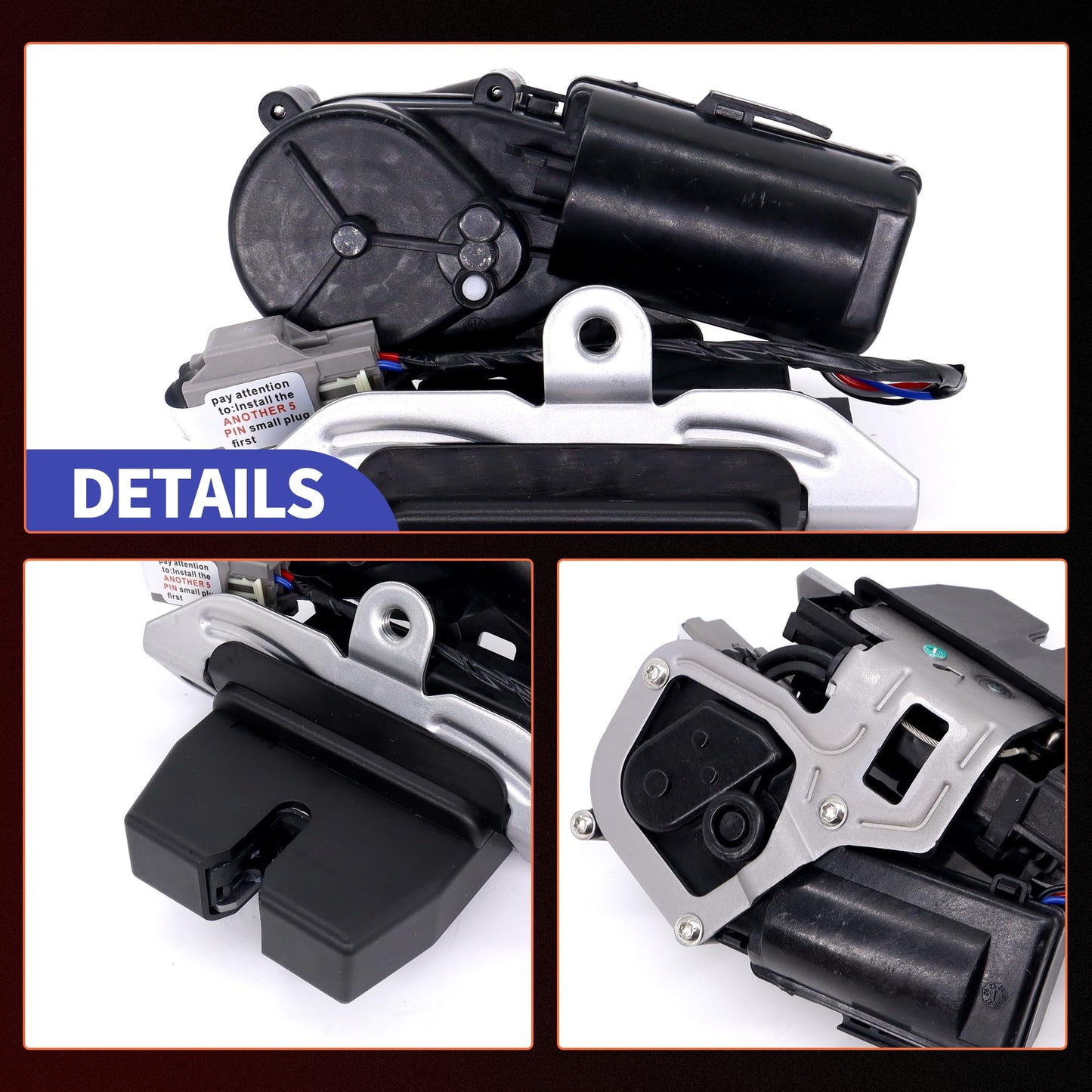 HiSport Liftgate Hatch Lock Latch Actuator GJ5Z-7443150 - Compatible with Ford Edge Escape Expedition Compatible with Lincoln MKX Nautilus Navigator 2015-2022 1.5L 2.0L 2.5L 2.7L 3.5L 3.7L