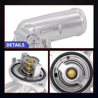 HiSport Thermostat Housing Assembly - Compatible with Chrysler 300 2011-2023 | Dodge Challenger Charger 2011-2023 - Replace 902-3035HP