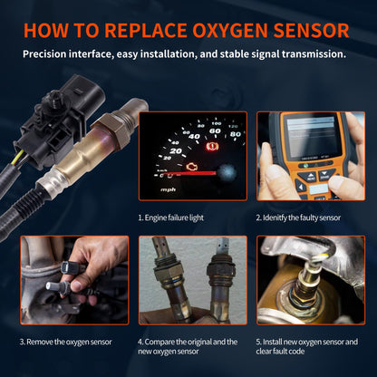 HiSport Oxygen Sensor - Compatible with Mercury Marine Outboard Engine 175hp 200hp 225hp 300hp 350hp 400hp 450hp 500hp 600hp Replaces 8M0142695
