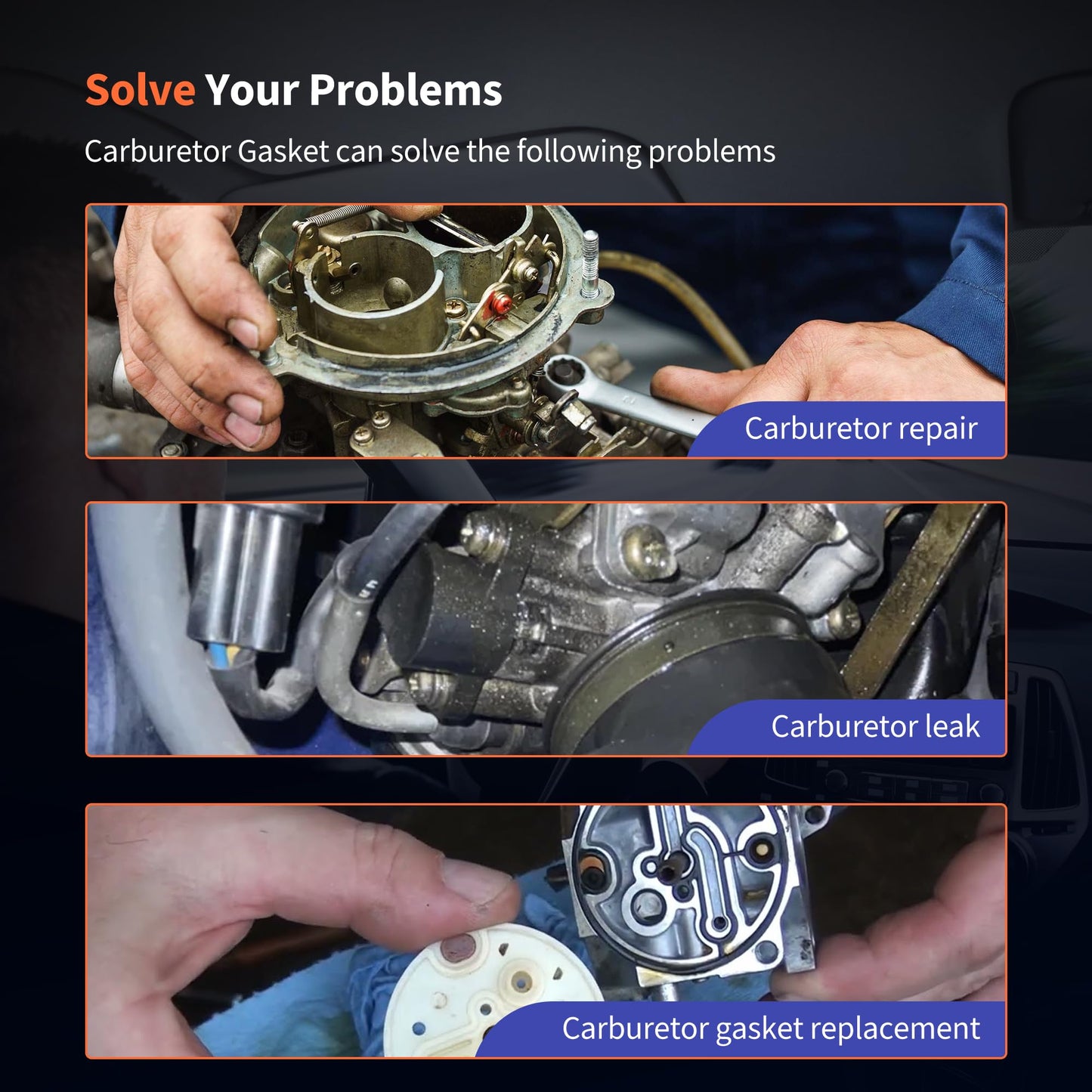 HiSport Carburetor Float Bowl Gasket - Replaces 631028 631028A 20 Pieces