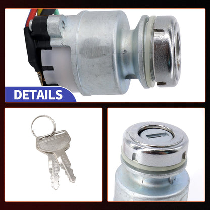 HiSport Ignition Switch W/2 Keys Compatible with Kubota RTV1100CW RTV1100CRX KIOTI CK DK DS RX Tractor Parts Accessories Replace T4625-B0100