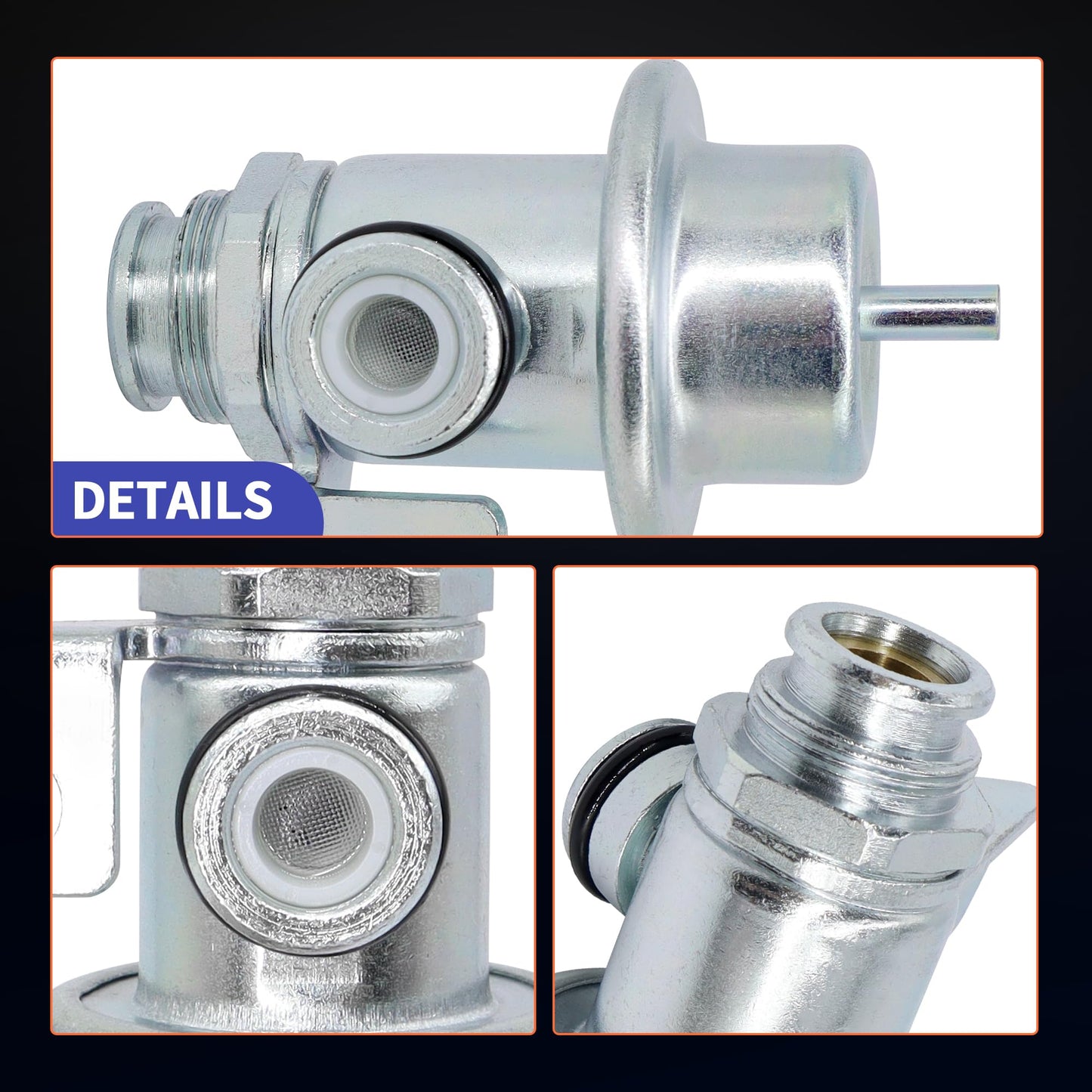 HiSport Fuel Injection Pressure Regulator Compatible with Isuzu Ascender for Chevrolet Trailblazer EXT for GMC for Oldsmobile, 4.0 Bar Replaces PR4089