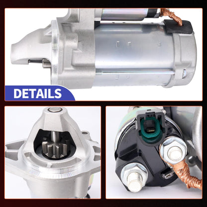 HiSport 28100-0T050 Starter Motor - Compatible with Toyota Corolla 2009-2016 1.8L l4 Matrix 2009-2013 1.8L l4 Compatible with Pontiac Vibe 2009-2010 1.8L l4 12V 1.6KW 9 Teeth Clockwise