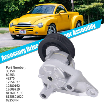 HiSport 38158 Belt Tensioner Compatible with Buick Rainier, Cadillac Escalade, Chevrolet Avalanche Express 1500 2500 3500 Suburban Tahoe, GMC Envoy Savana Sierra, Hummer H2, Isuzu NPR, Saab 9-7X