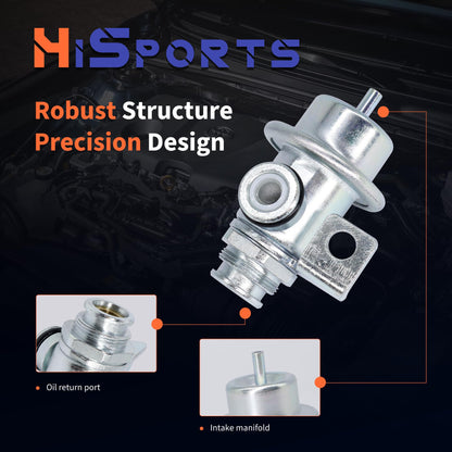 HiSport Fuel Injection Pressure Regulator Compatible with Isuzu Ascender for Chevrolet Trailblazer EXT for GMC for Oldsmobile, 4.0 Bar Replaces PR4089