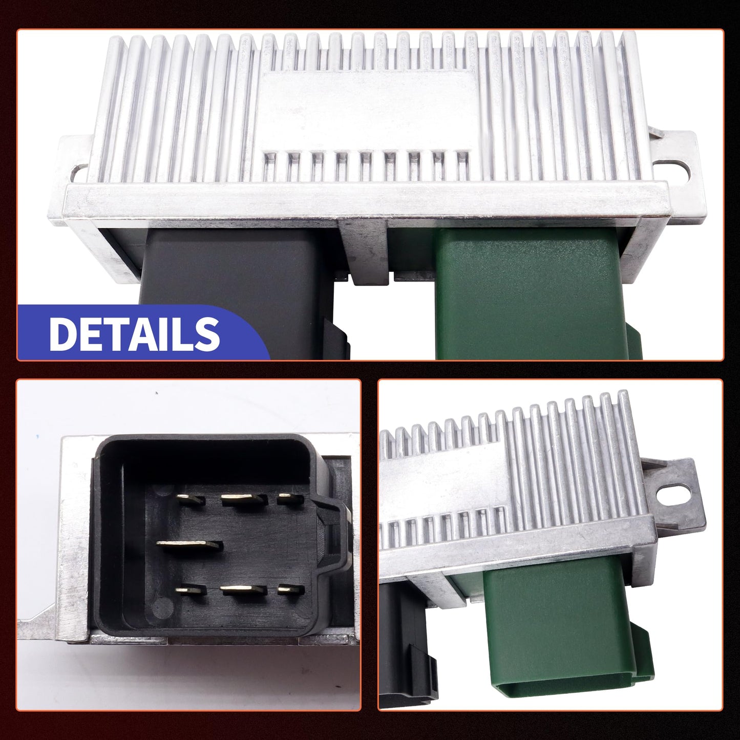 HiSport YC3Z12B533AA Diesel Glow Plug Control Relay Module Glow Plug Switch Compatible with Ford E-350 F-250 F-350 F-450 Super Duty Powerstroke 6.0L 7.3L 6.4L Replacement for 1828565C1 904-282