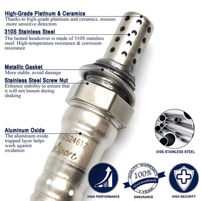 HiSport 25024612 Oxygen Sensor 250-24612 Compatible with Saab 9-5 2010-2011, Pontiac G8 2008-2009, Chevrolet Trax 2015-2021 Sonic 2012-2020 Cruze Limited 2011-2016, Cadillac SRX 2010-2011,Buick Encore